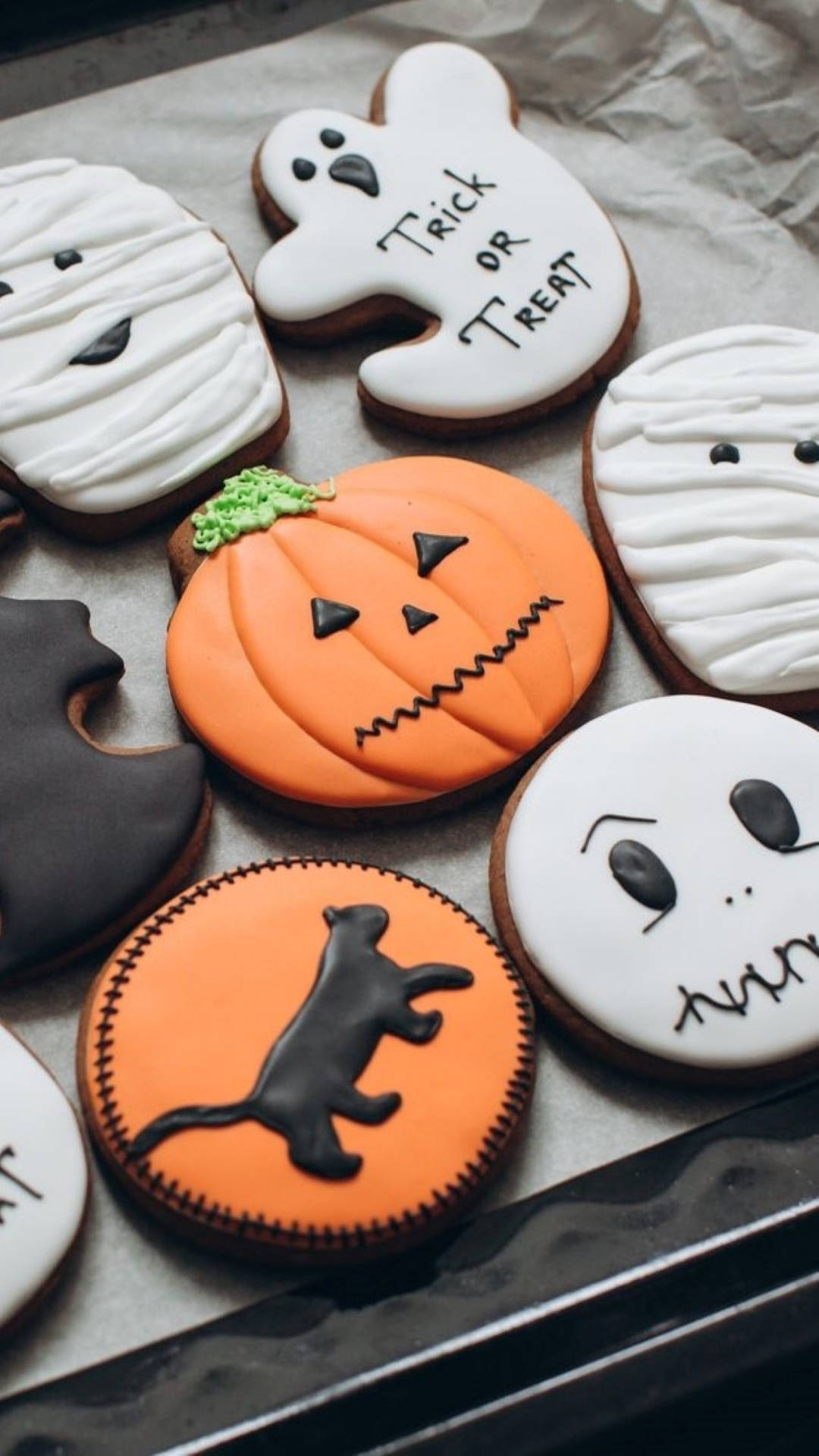 Halloween Aesthetic Sugary Cookies Background