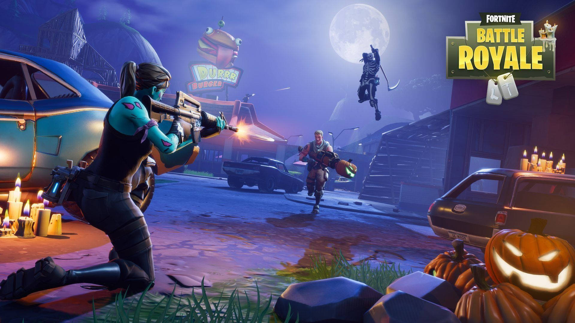 Halloween Fortnite Battle Royale Desktop Background