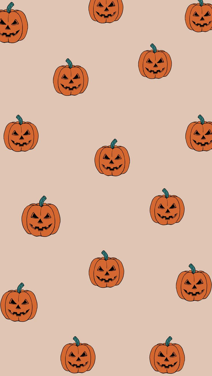 Halloween Jack O Lantern Pattern Background