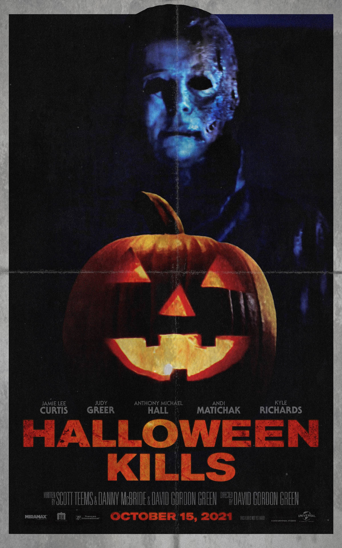 Halloween Kills Burnt Mask Poster Background