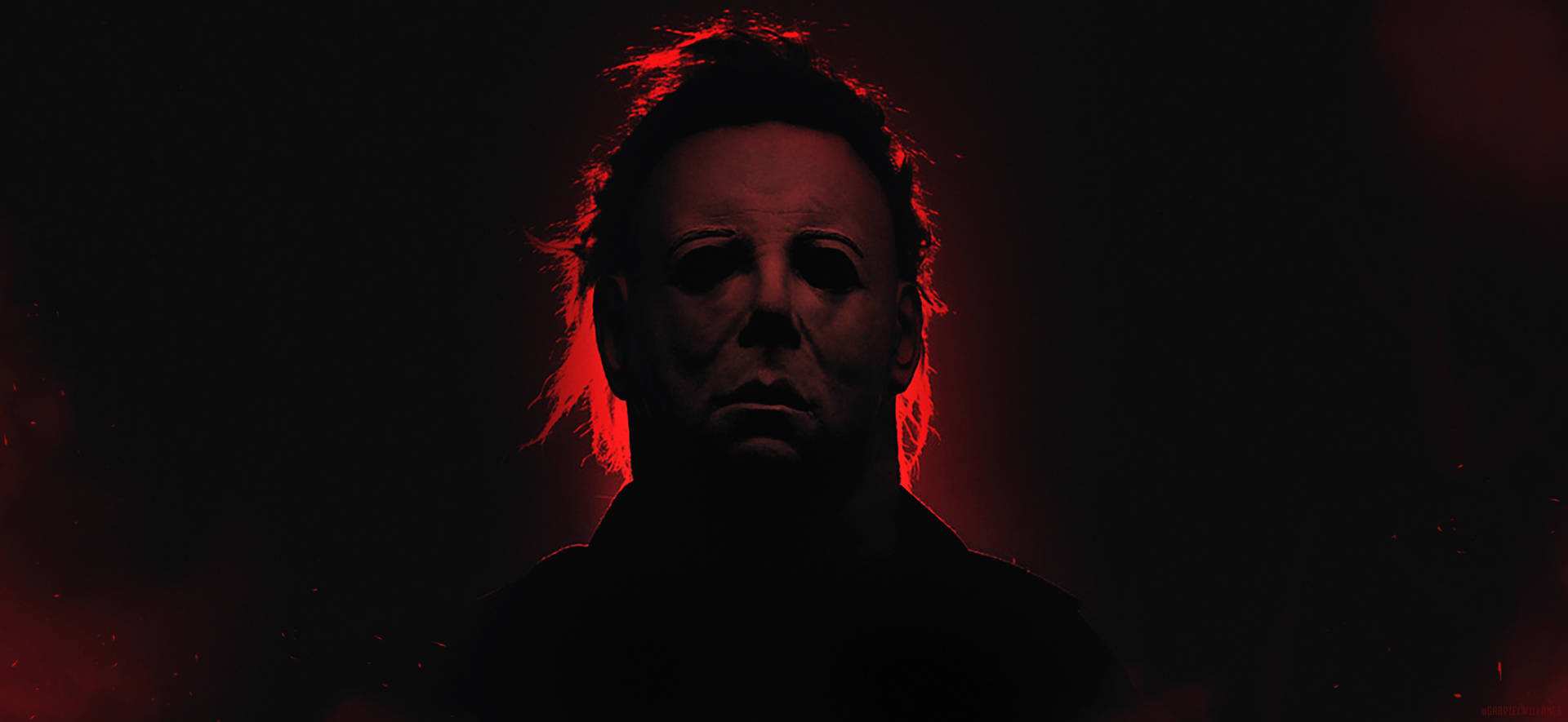 Halloween Kills Monochromatic Red Background