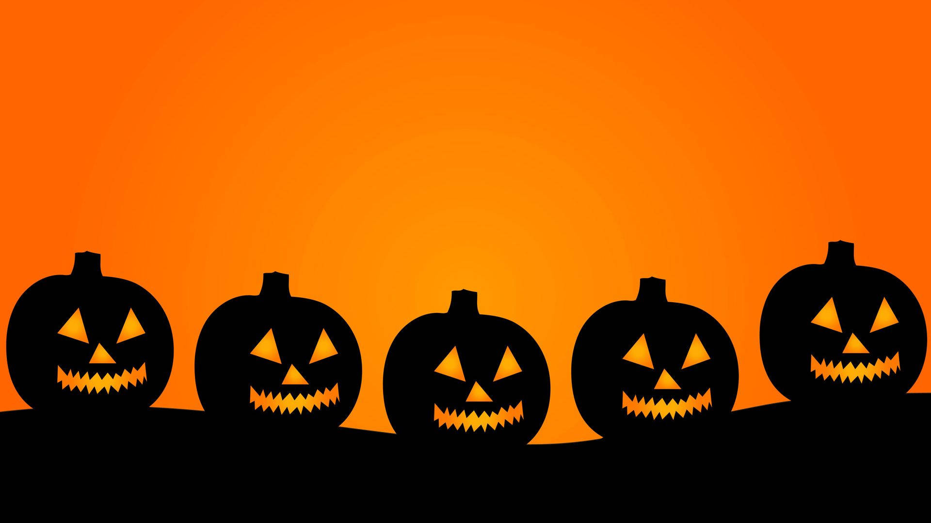 Halloween Laptop Vector Art Background