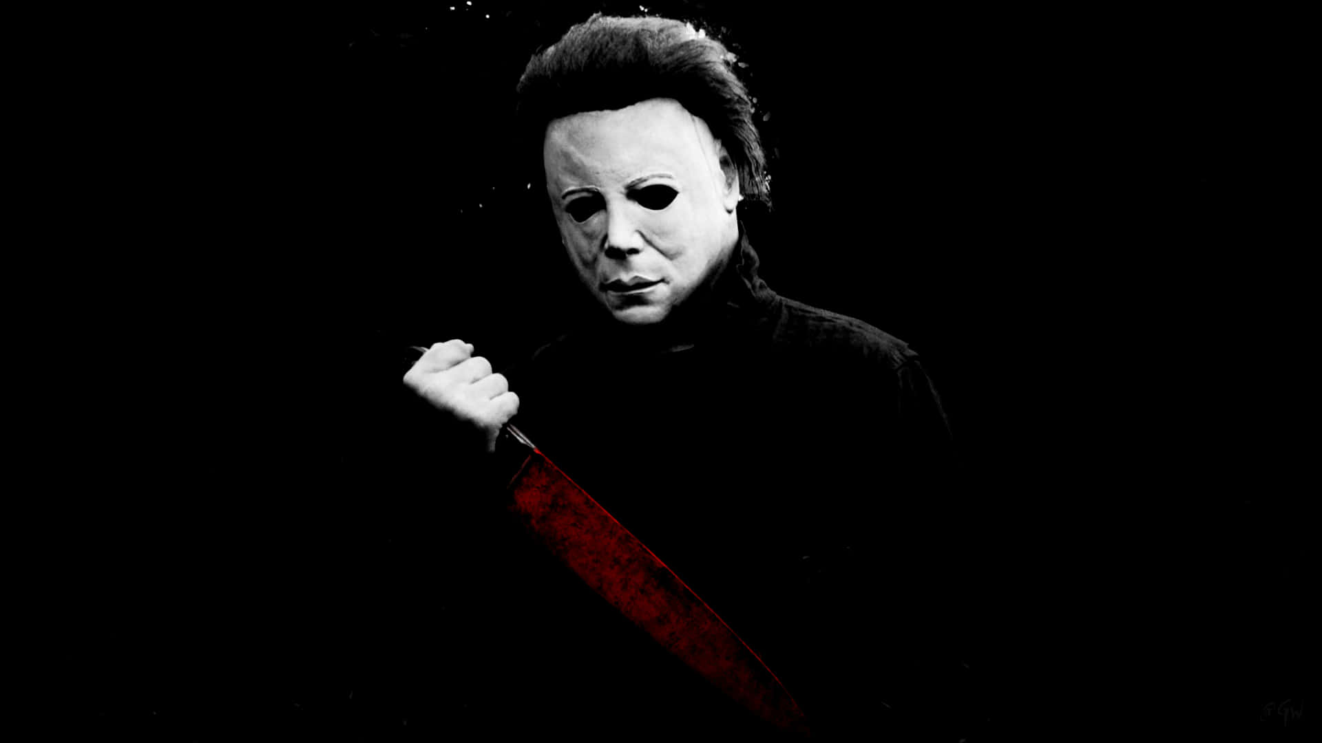 Halloween Michael Myers Black And White