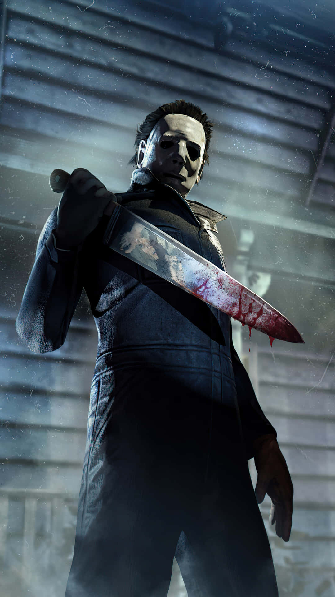 Halloween Michael Myers Butcher's Knife Background