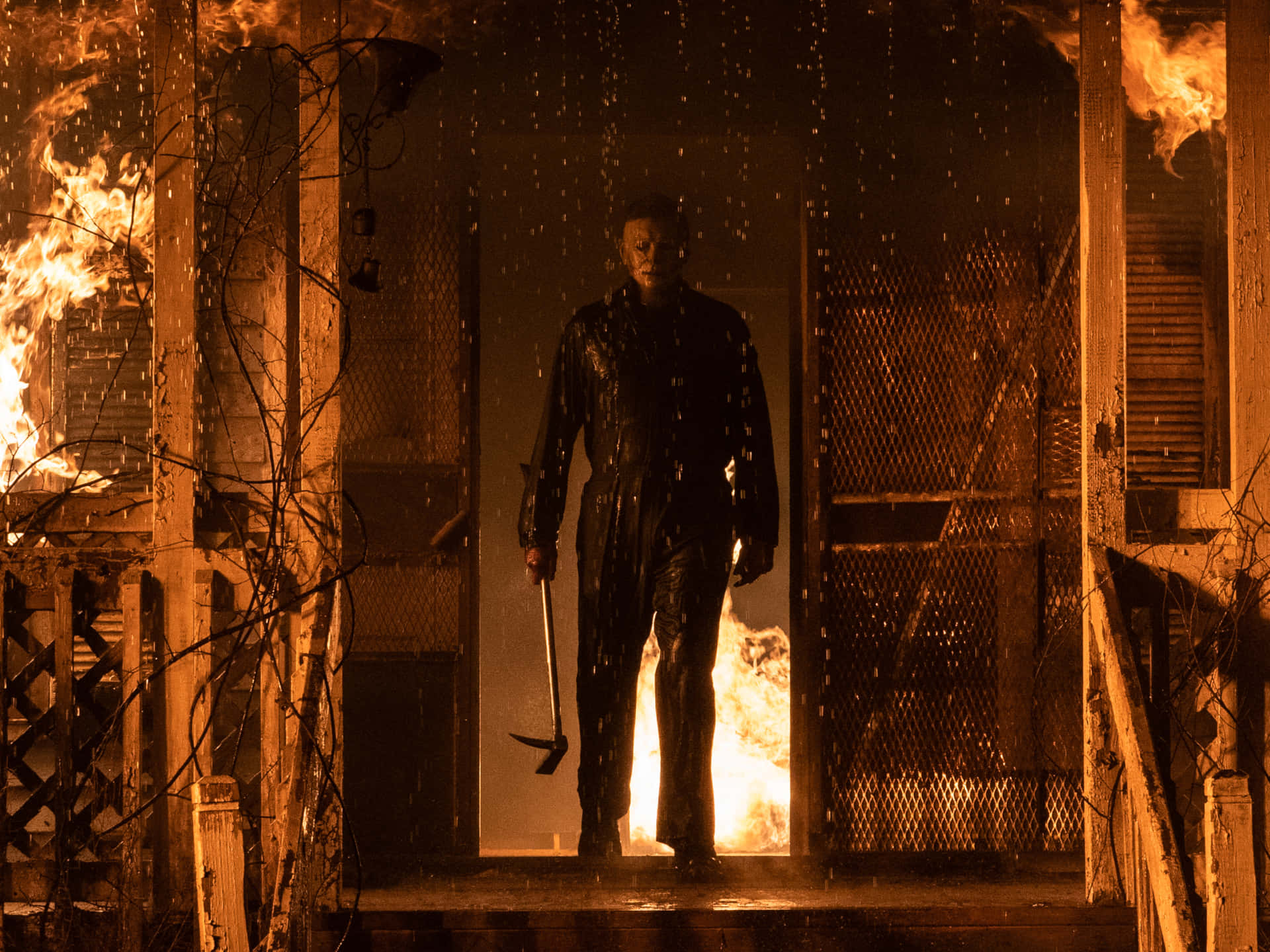 Halloween Michael Myers In Burning House