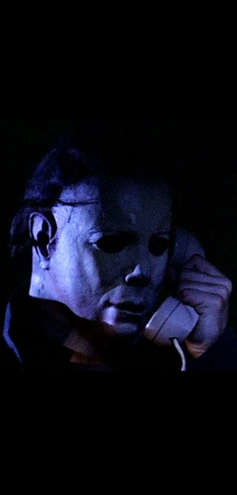 Halloween Michael Myers Using Telephone