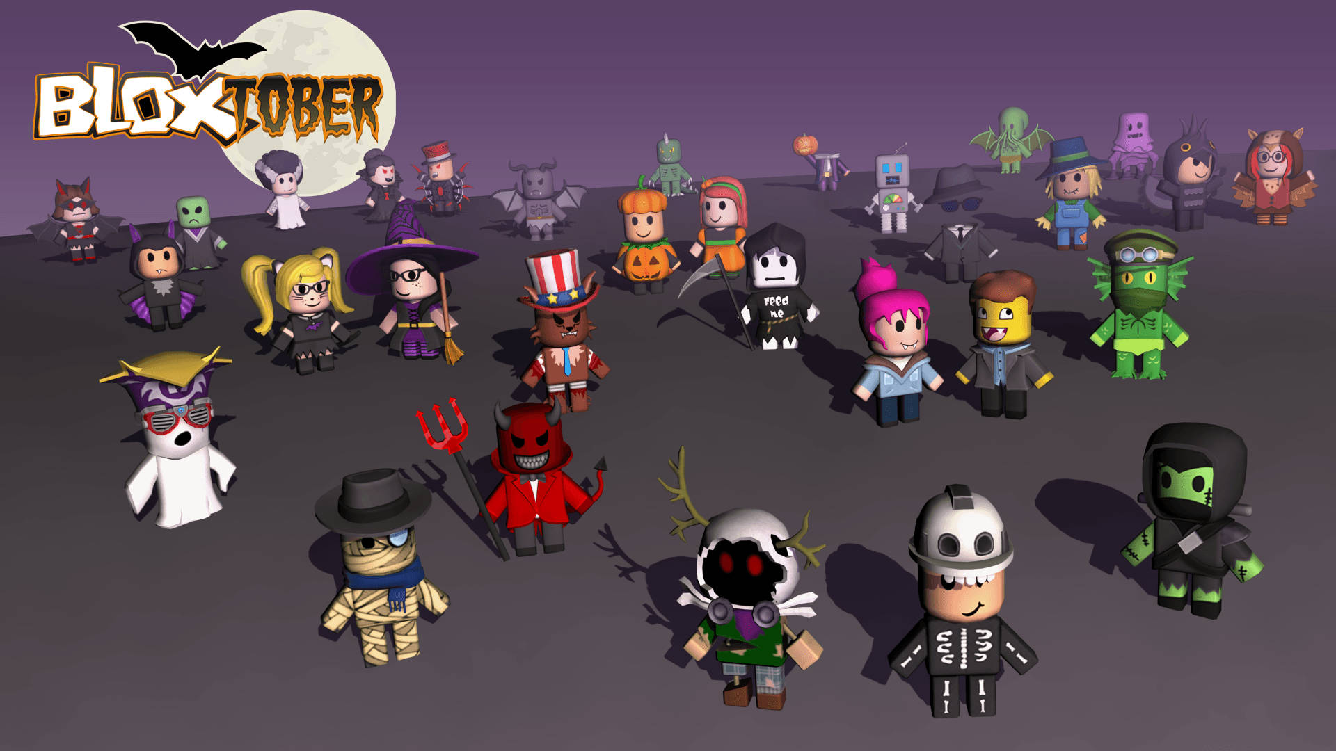 Halloween Mini Roblox Avatar Background