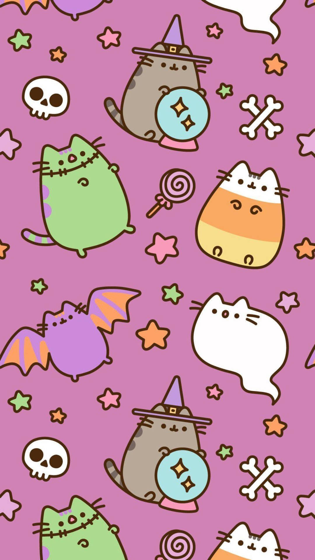Halloween Neko Kawaii For Iphone Background