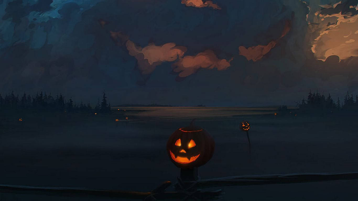 Halloween Night For Laptop Screens Background