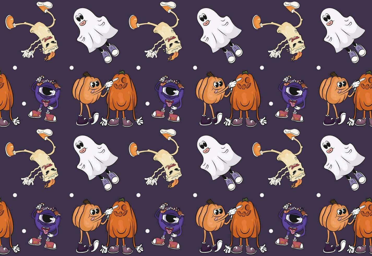 Halloween Pattern Skidand Pump Background