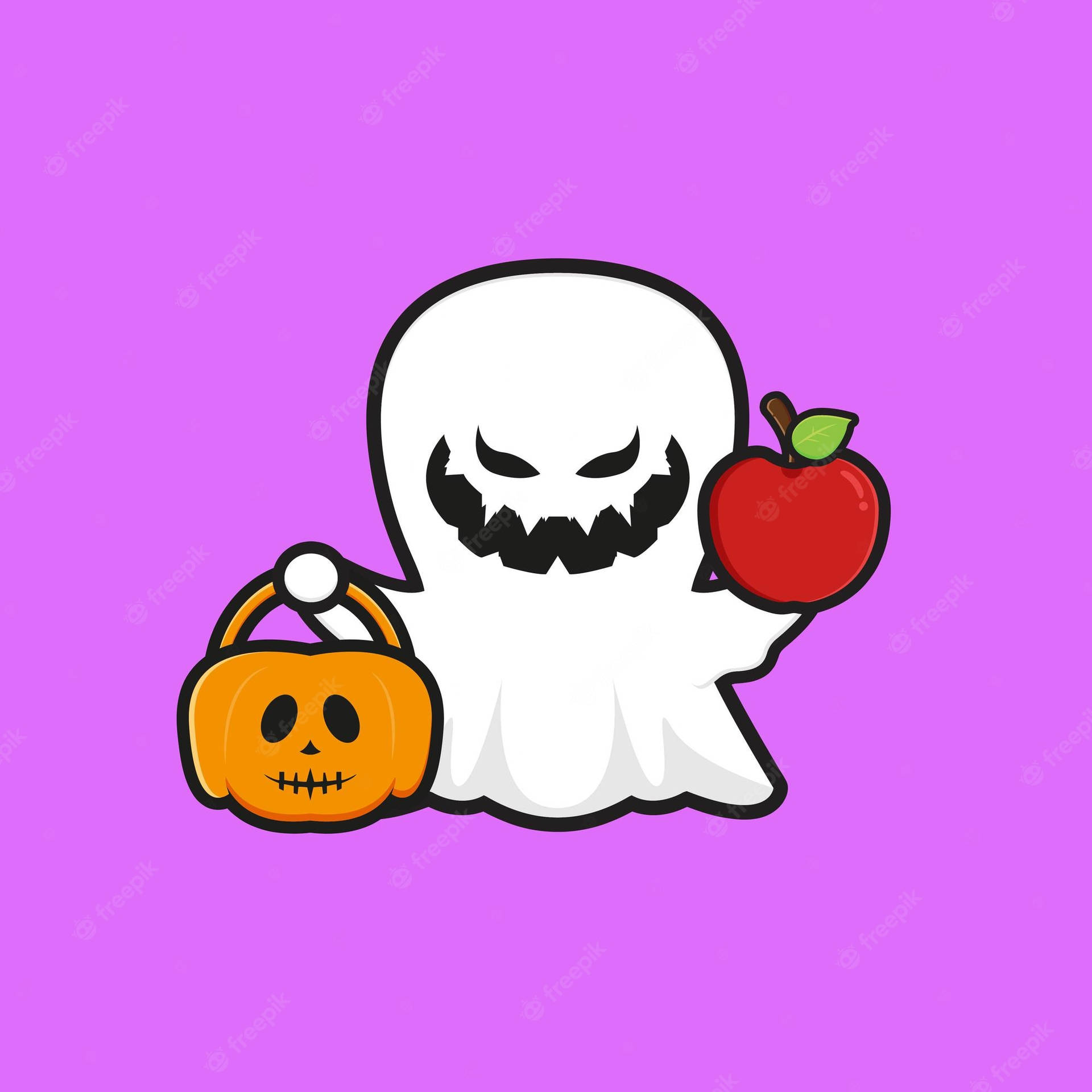 Halloween Pfp Cute Ghost Background