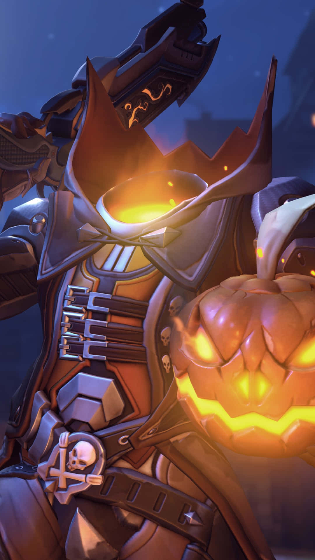Halloween_ Pumpkin_ Armor_ Character Background