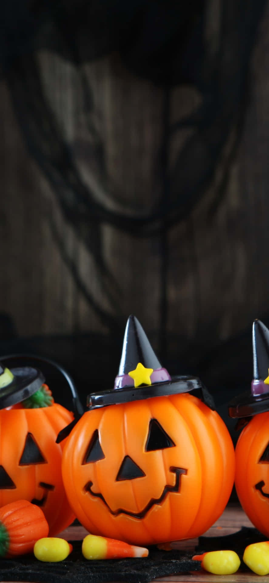 Halloween Pumpkin Candy Holders Background
