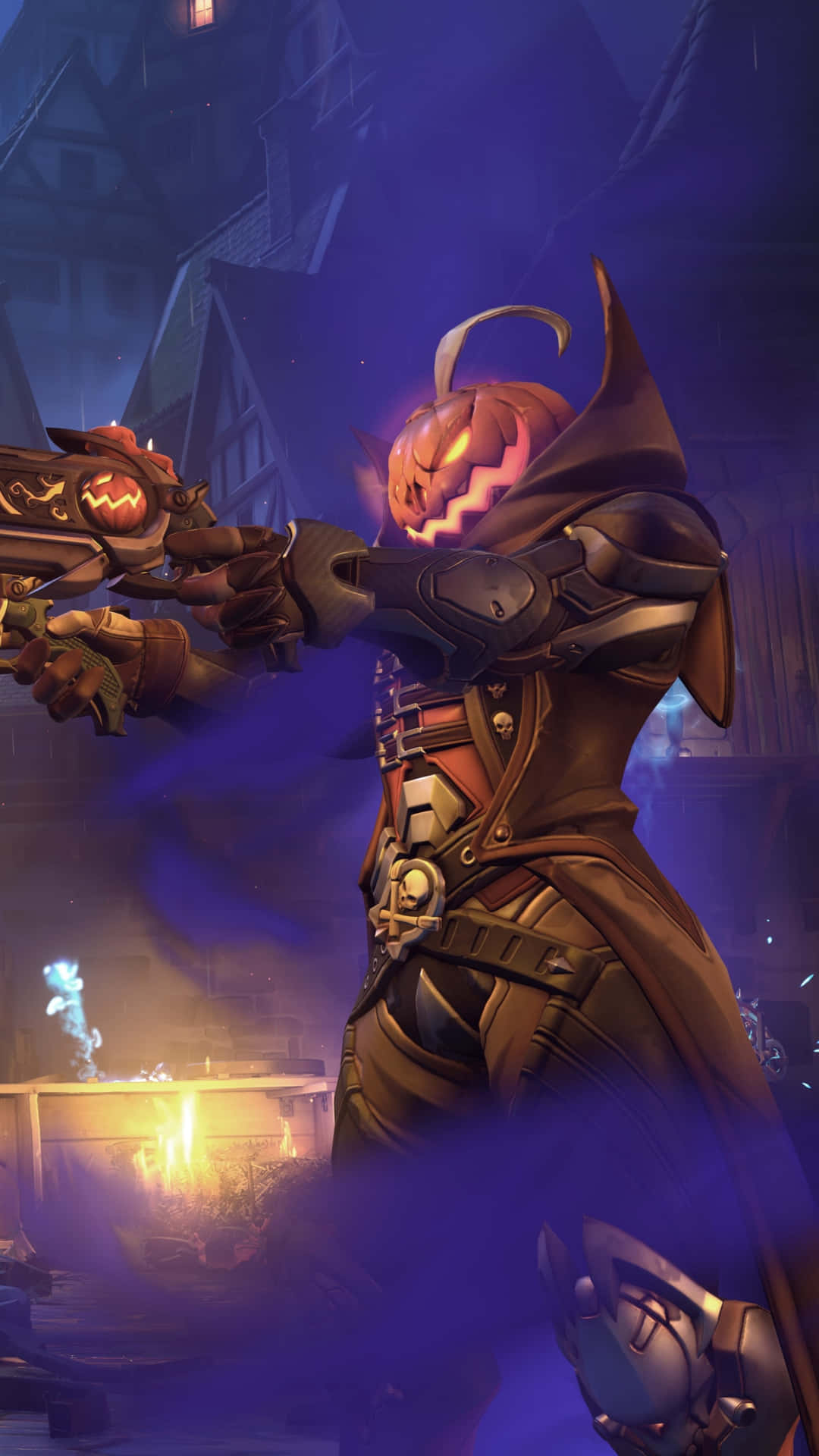 Halloween_ Pumpkin_ Head_ Character_ Artwork Background