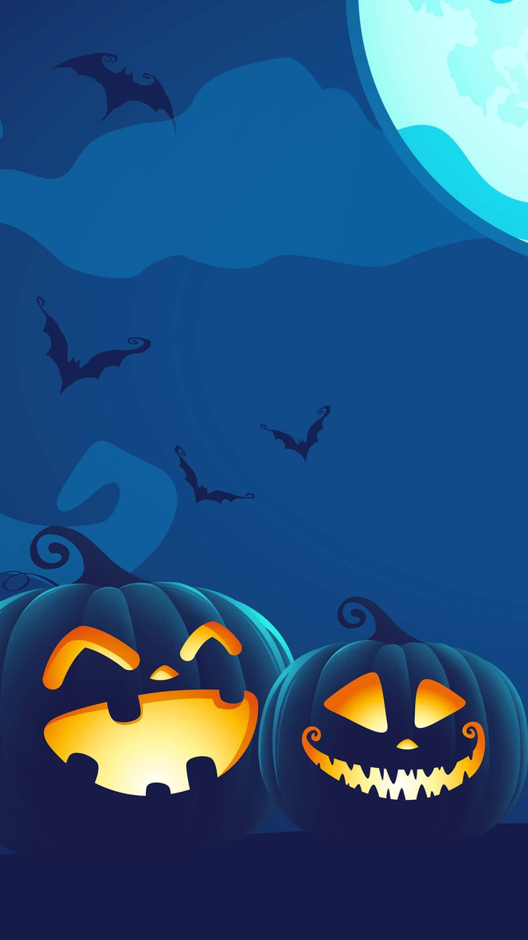 Halloween Pumpkin Nighti Phone Wallpaper Background