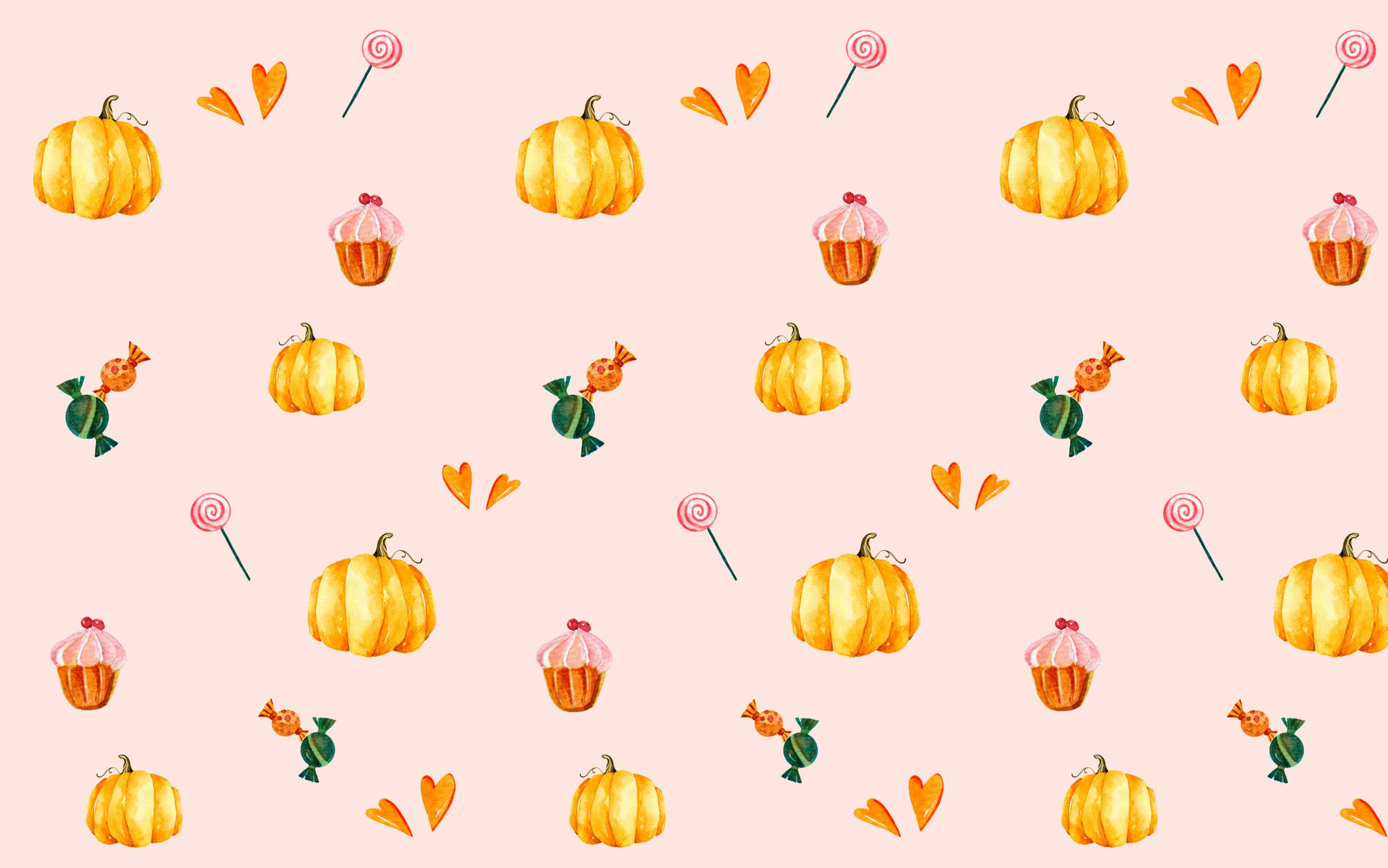 Halloween Pumpkin Plain Pink