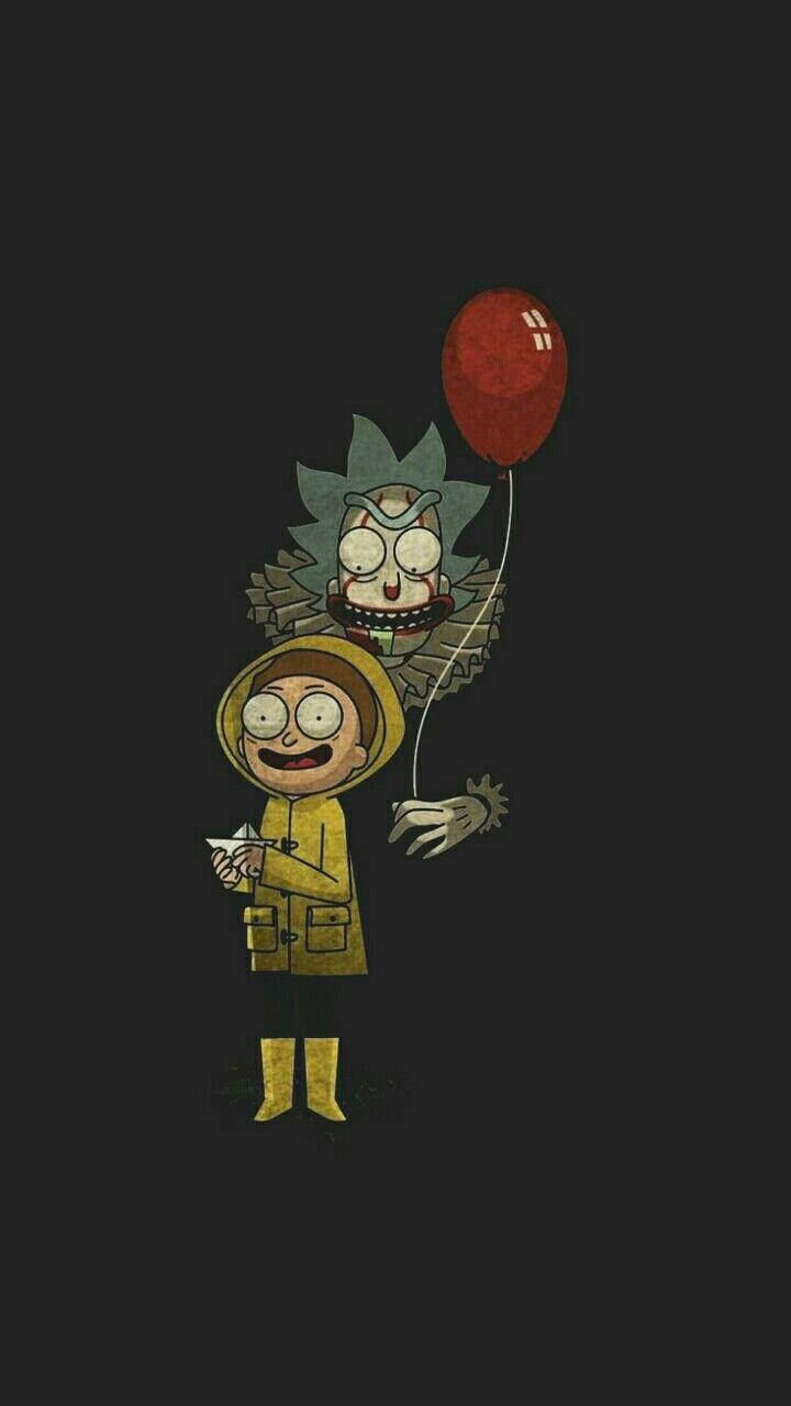 Halloween Rick And Morty Iphone Background