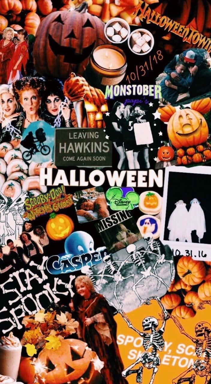 Halloweentown Comes Alive During The Spooky Season Background