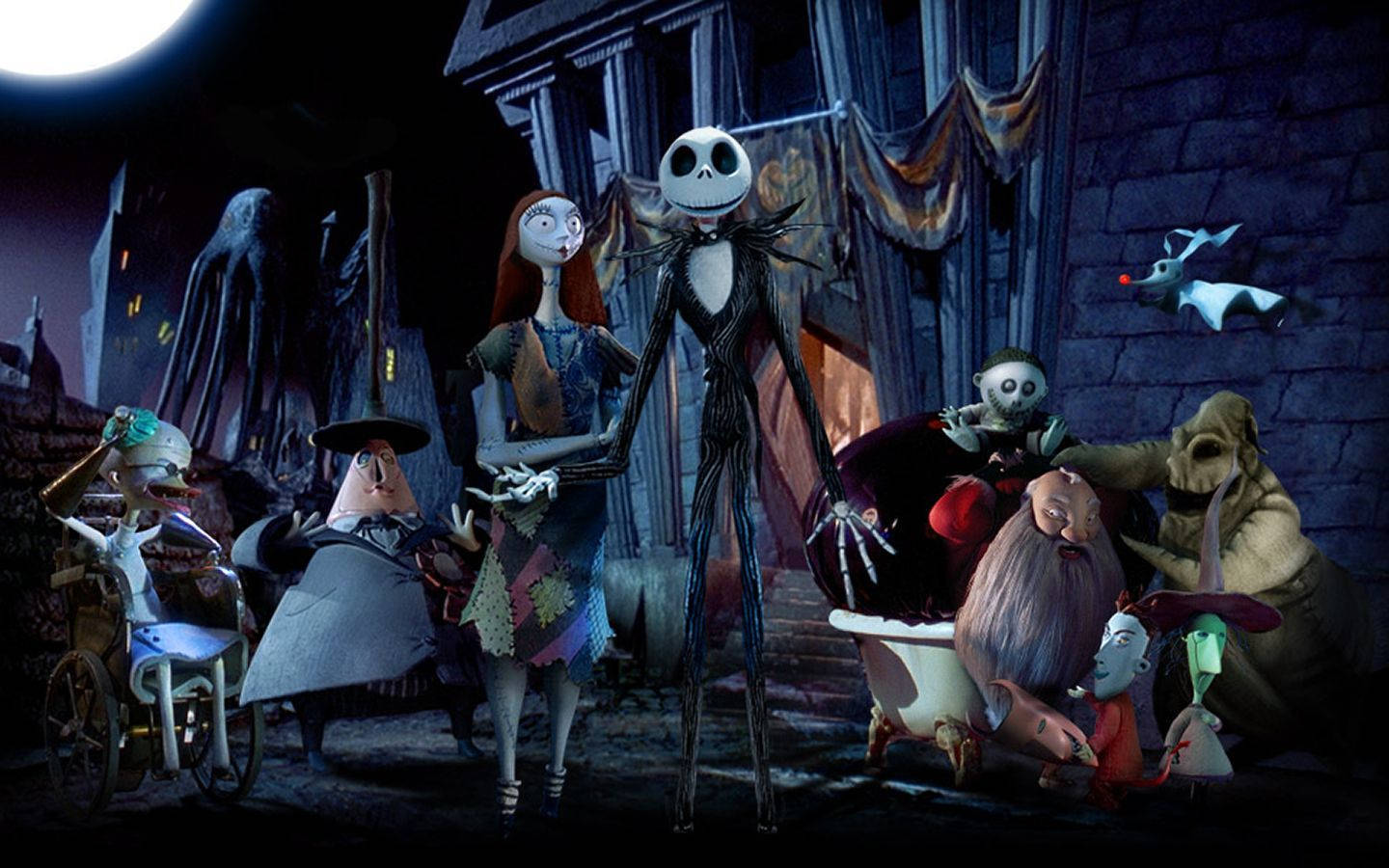 Halloweentown In The Nightmare Before Christmas Background