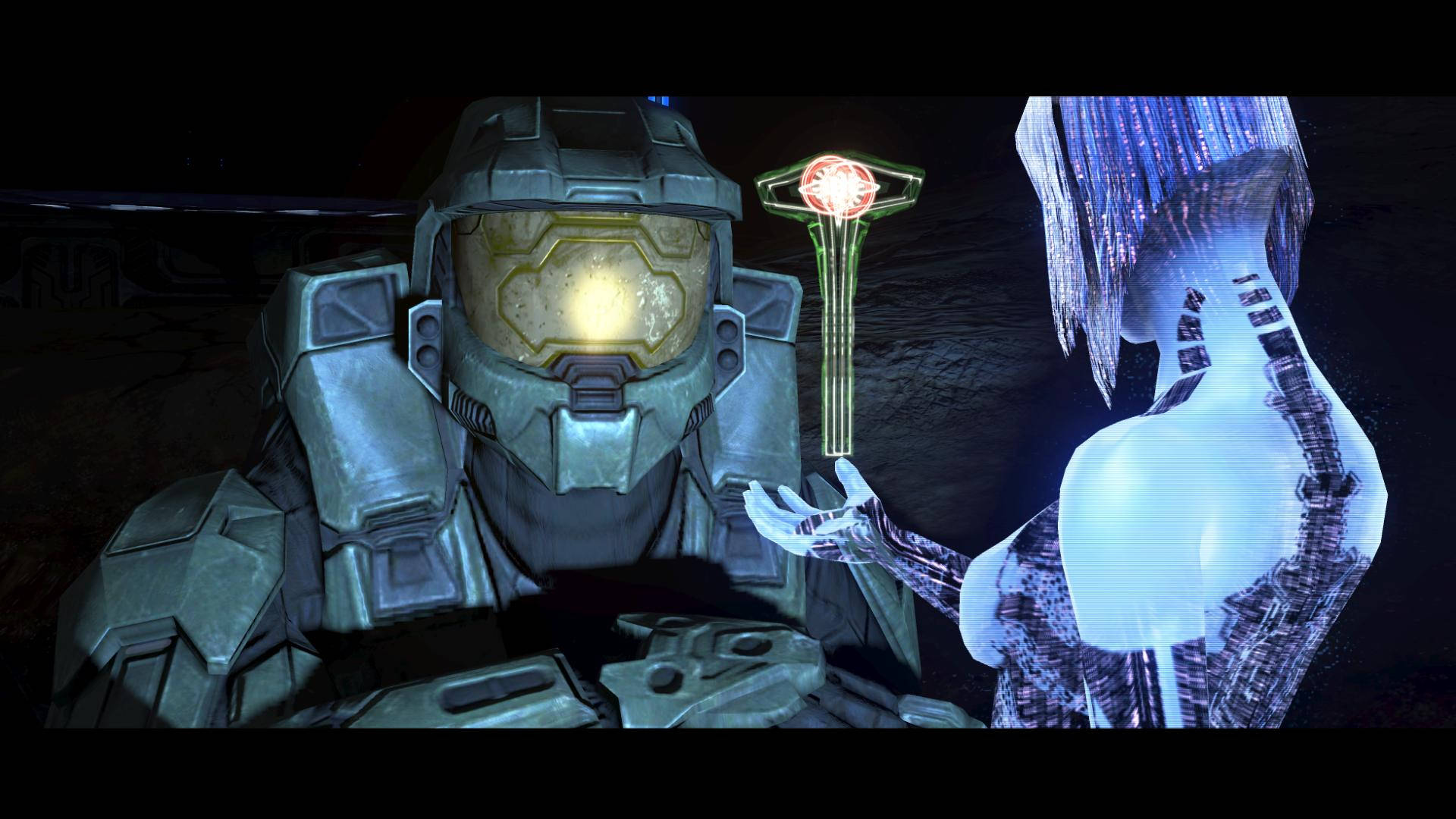 Halo 3 Facing Blue Background