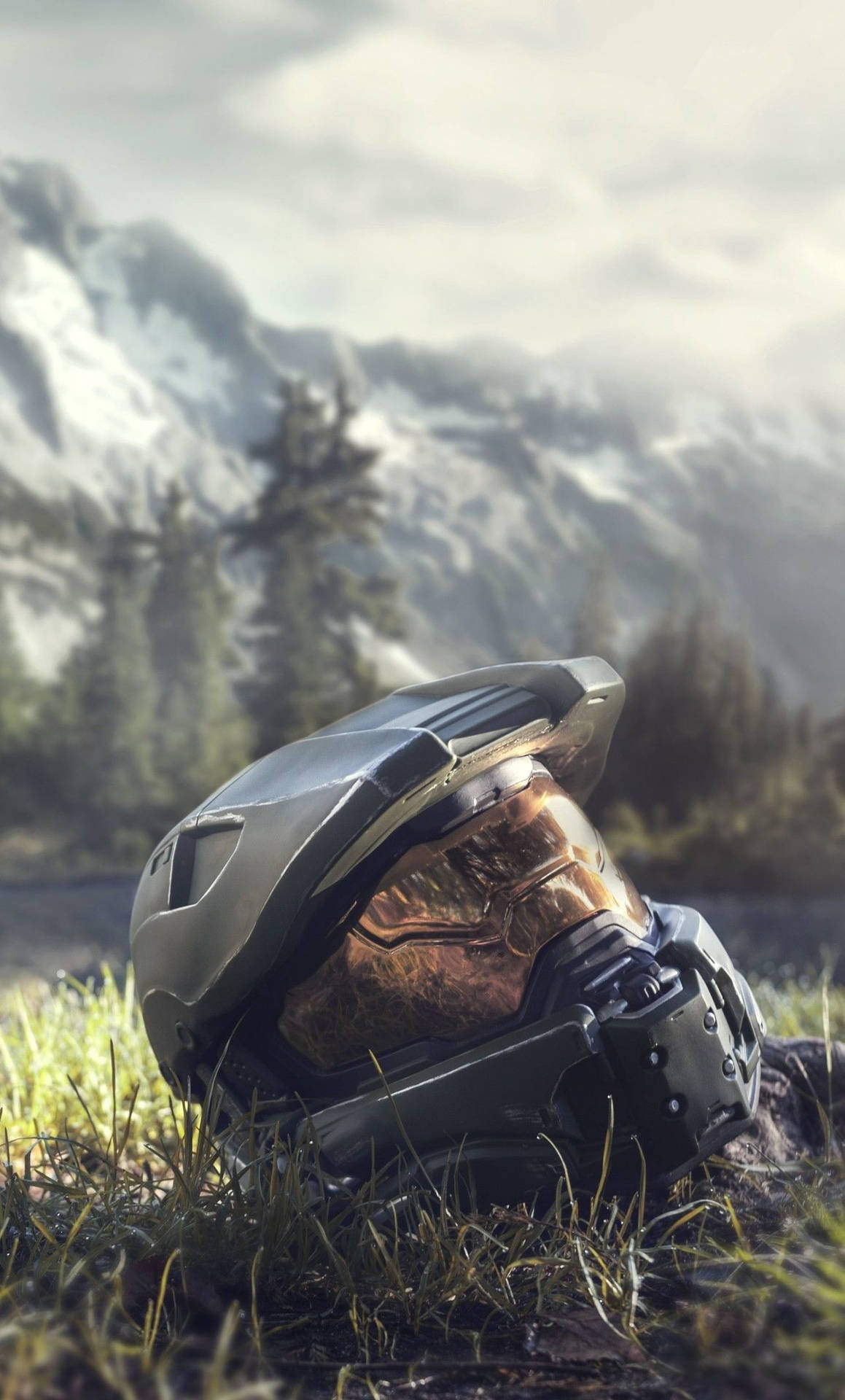 Halo 4 Mater Chief Helmet Background