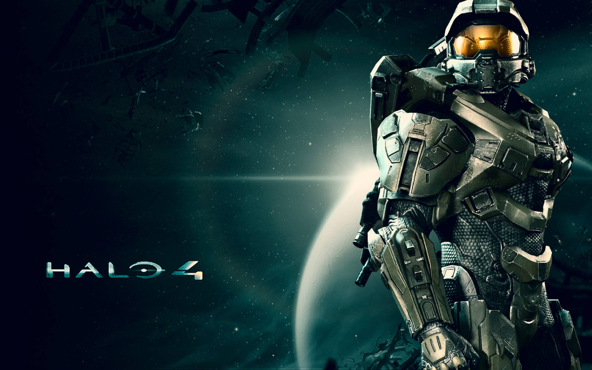 Halo 4 Video Game Cover Art Background