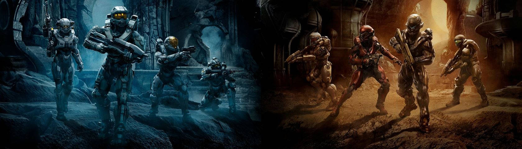 Halo 5 Guardians Dual Screen Background