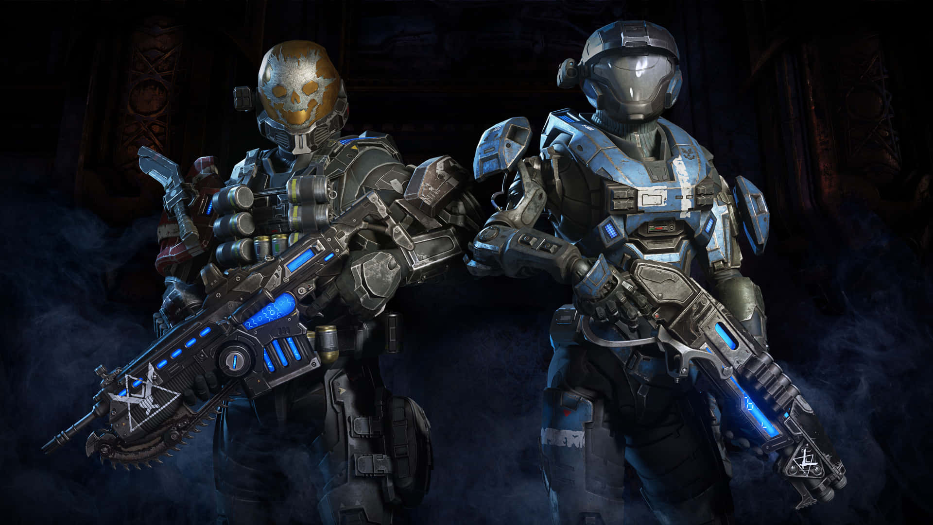 Halo And Gears Of War 5 Collaboration Background