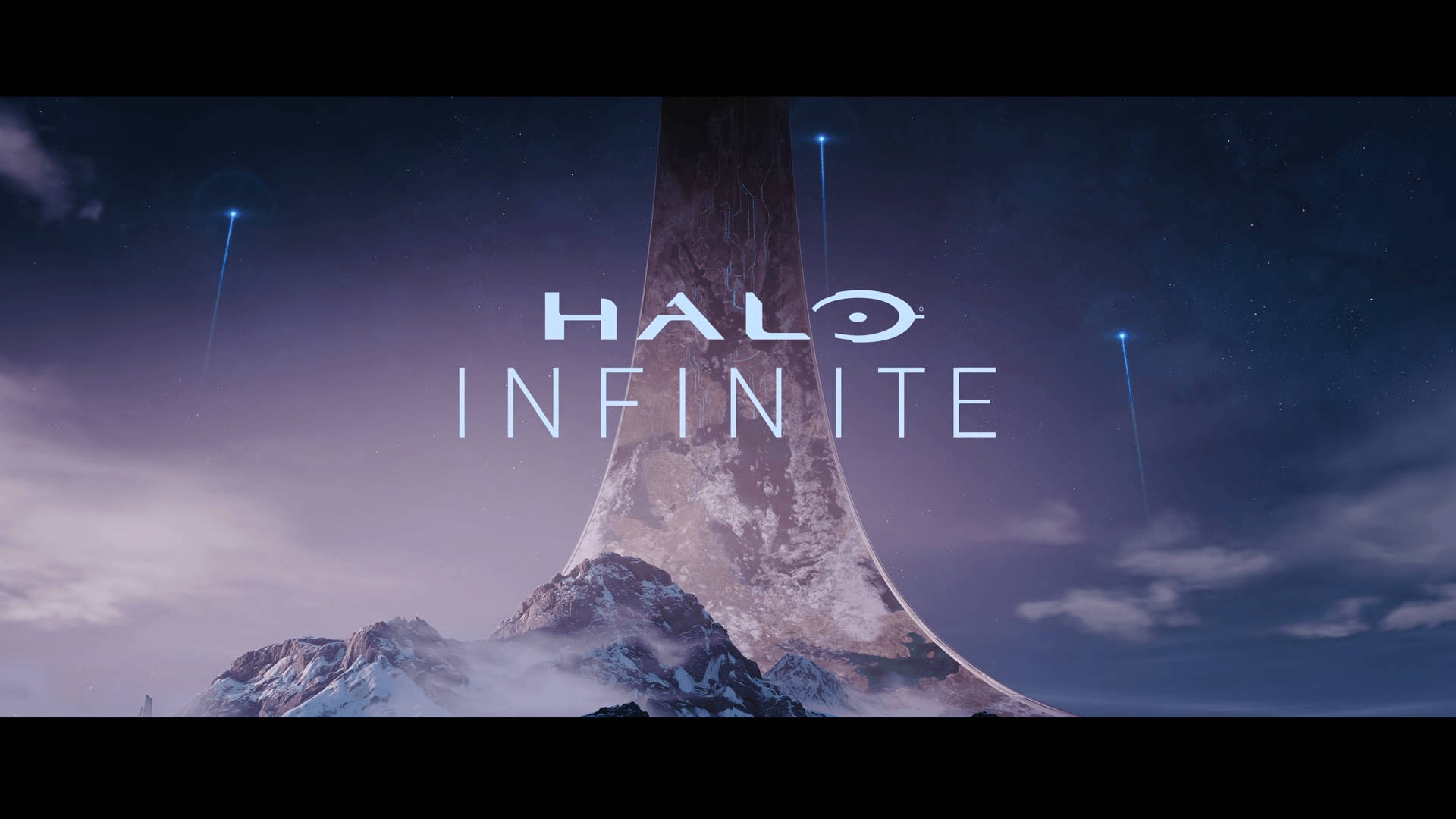 Halo Infinite Spaceships In Sky Background