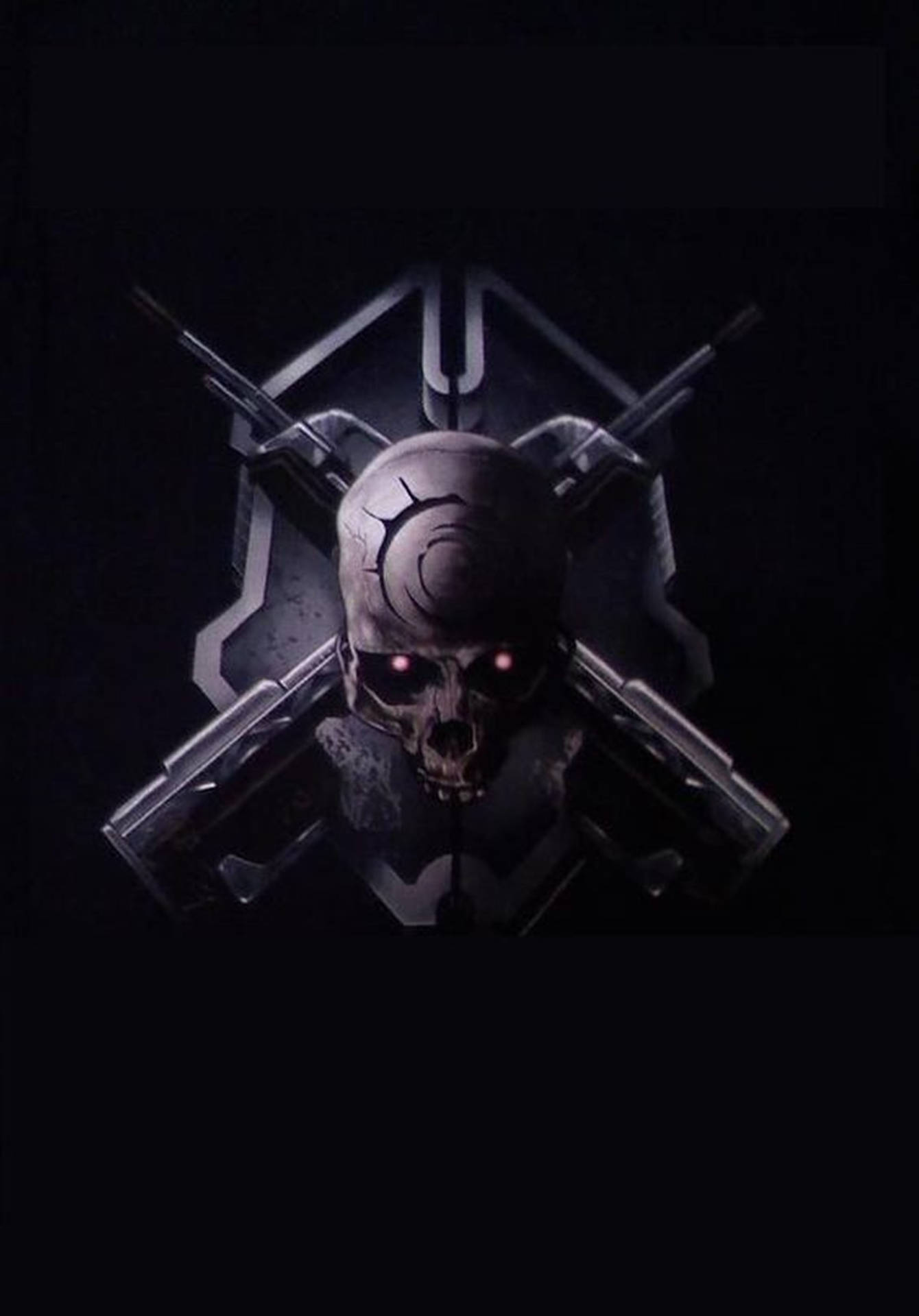 Halo Logo 3d Skull Background