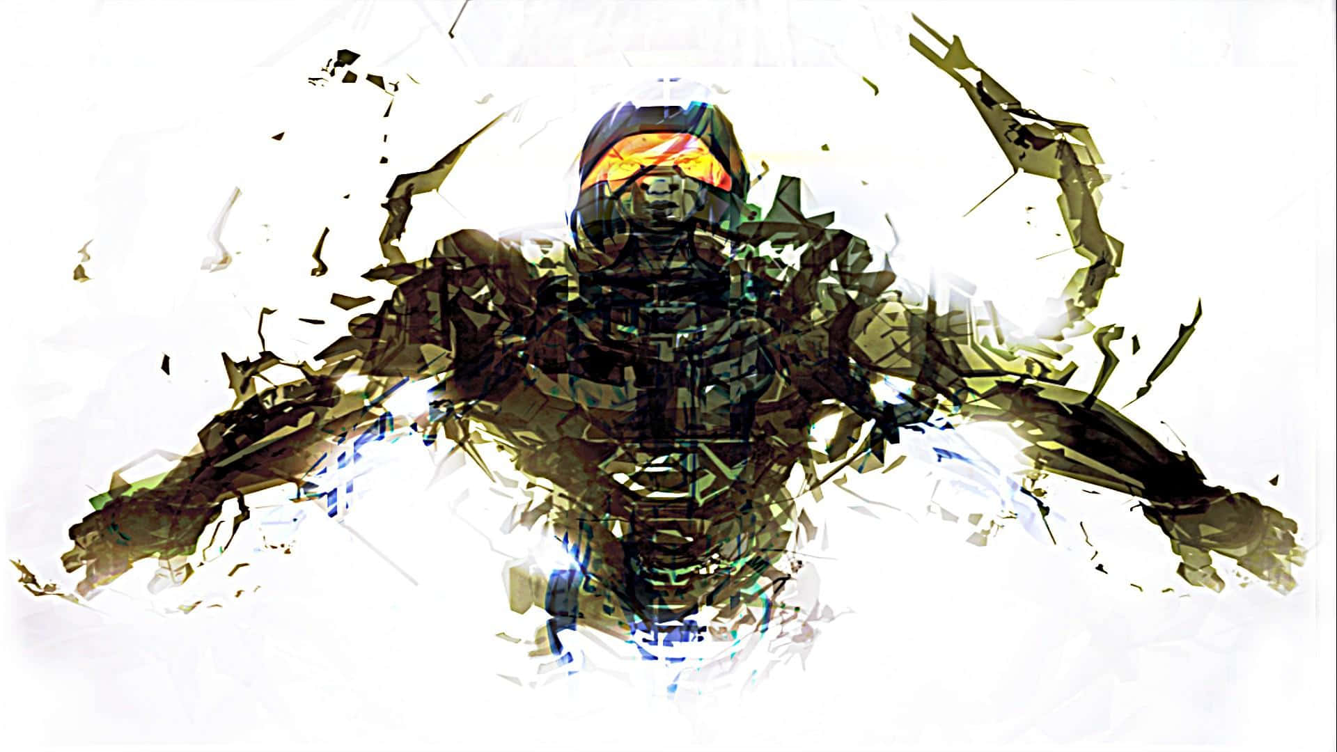Halo Master Chief Digital Painting Background
