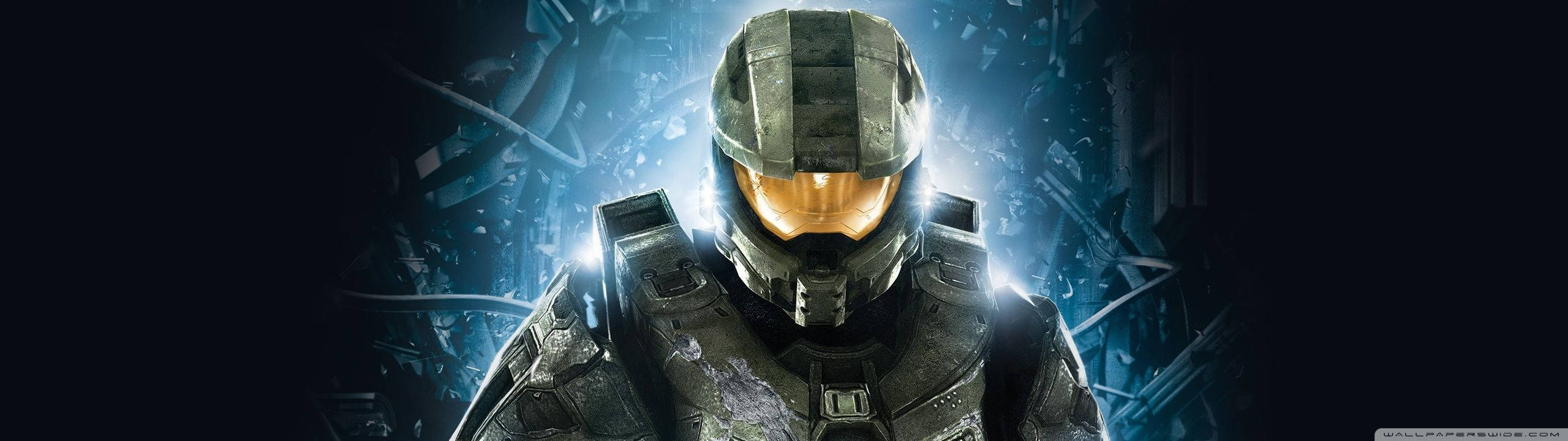 Halo Master Chief Dramatic Backlight Background