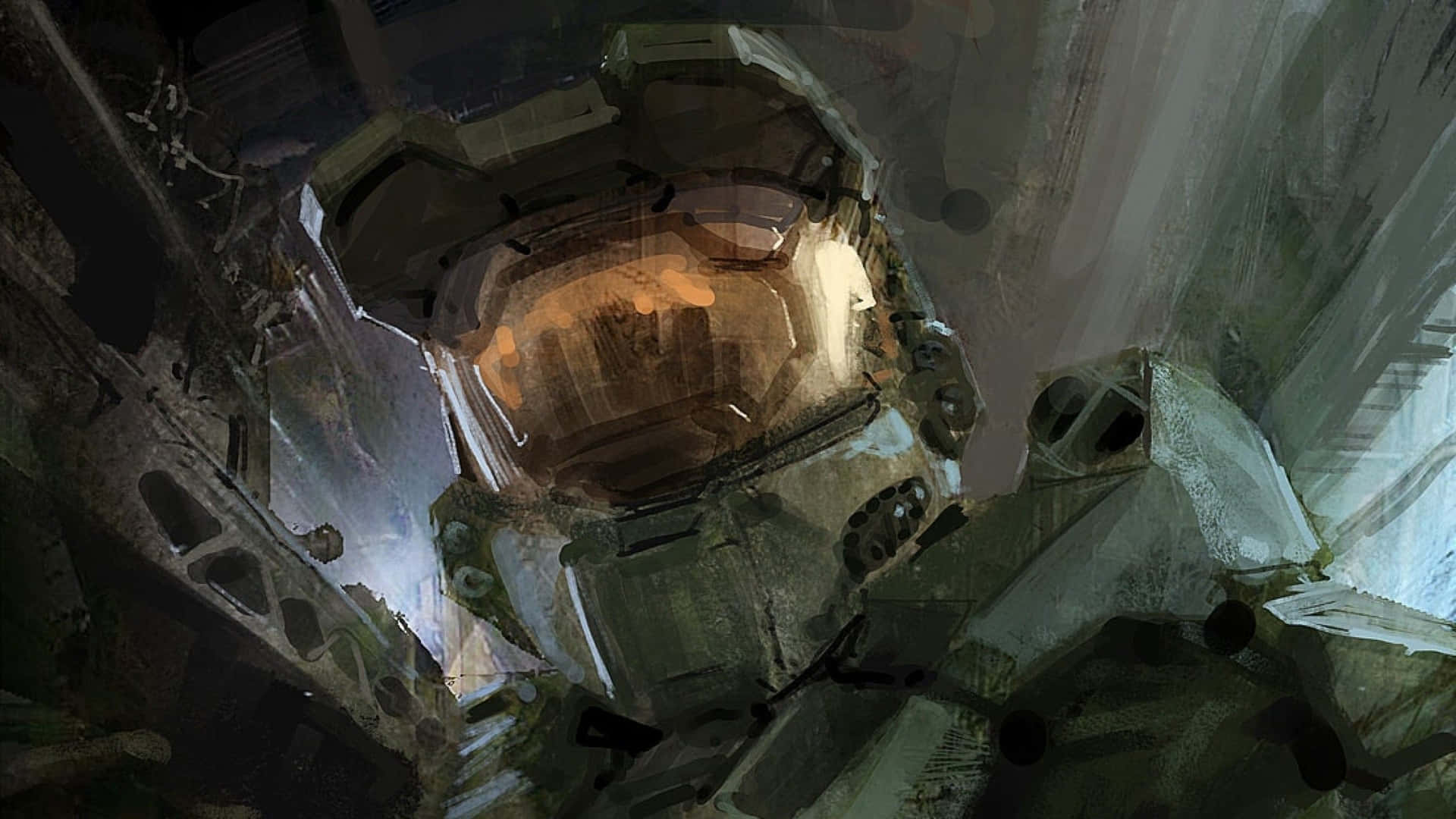 Halo Master Chief Vector Art Background