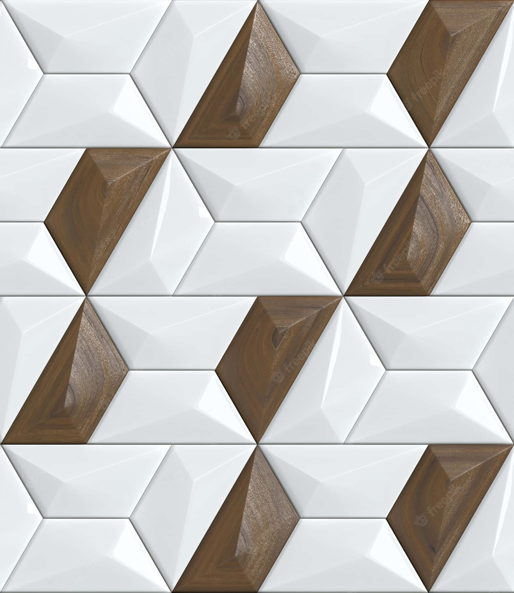 Halved Hexagon Tile Background