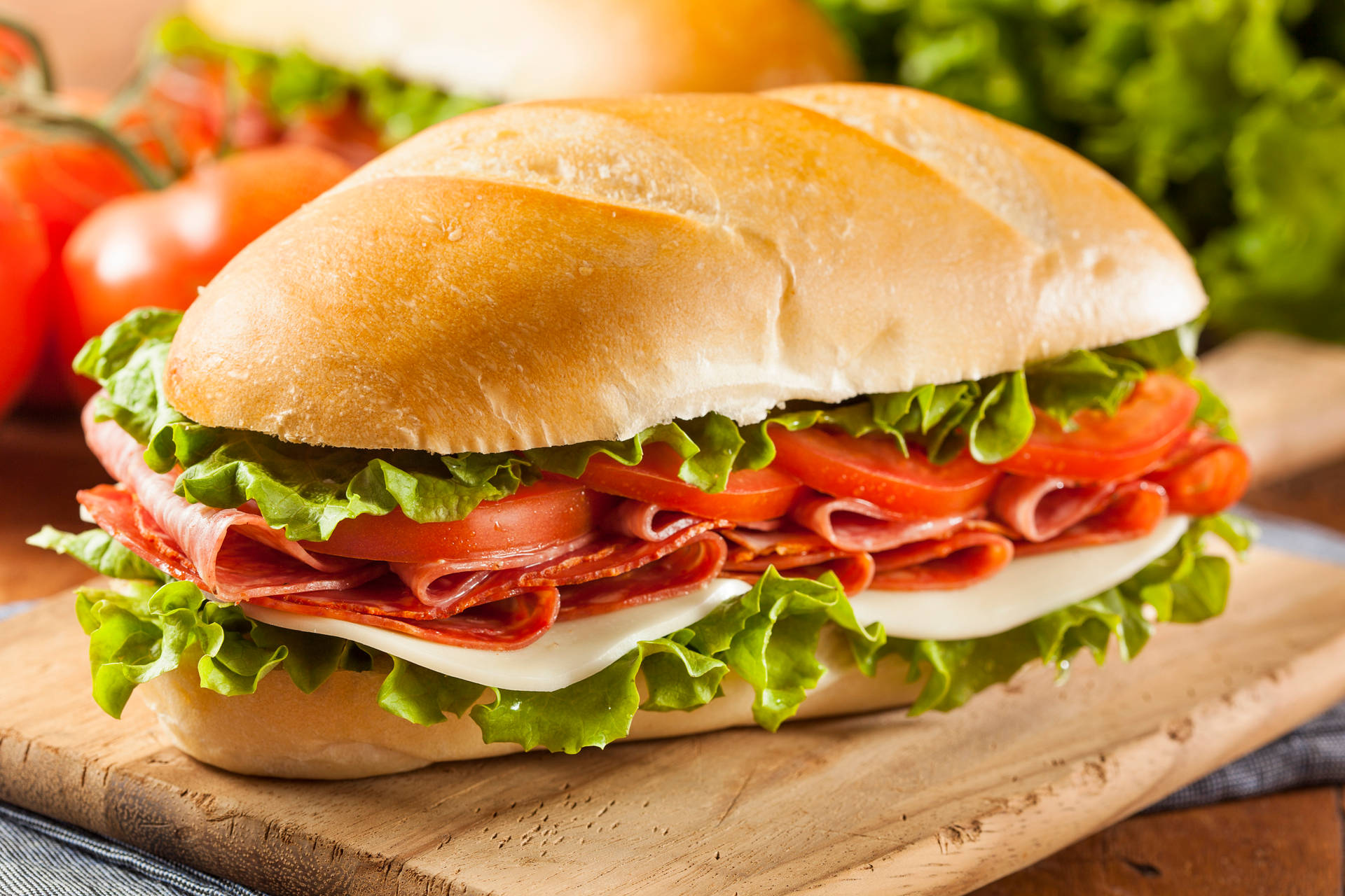 Ham Tomato Sandwich Background