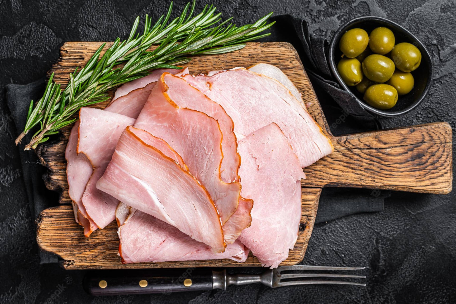 Ham With Tarragon Background