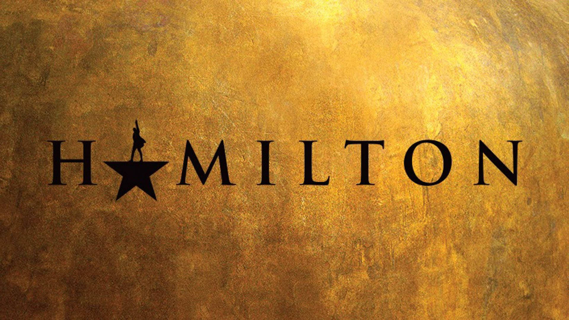 Hamilton Luxe Gold Poster Background