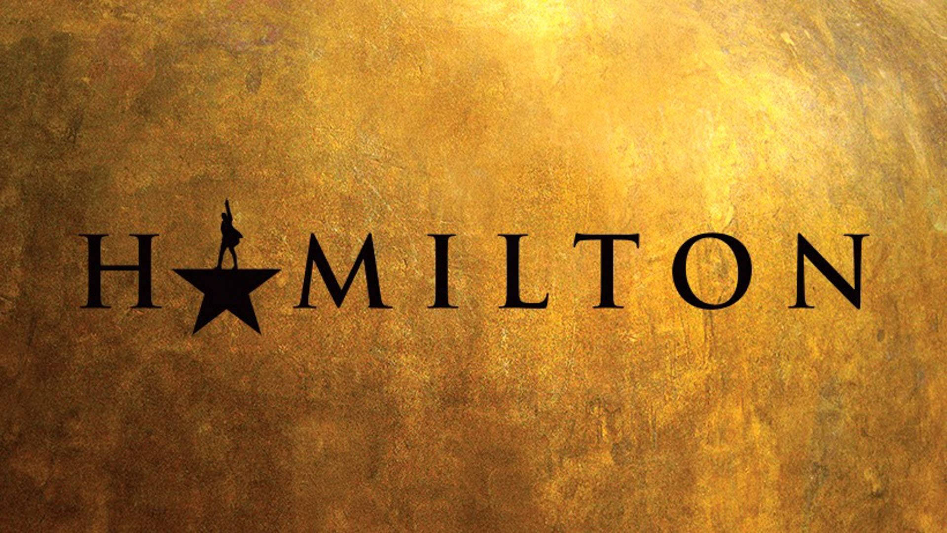 Hamilton Luxury Gold Poster Background