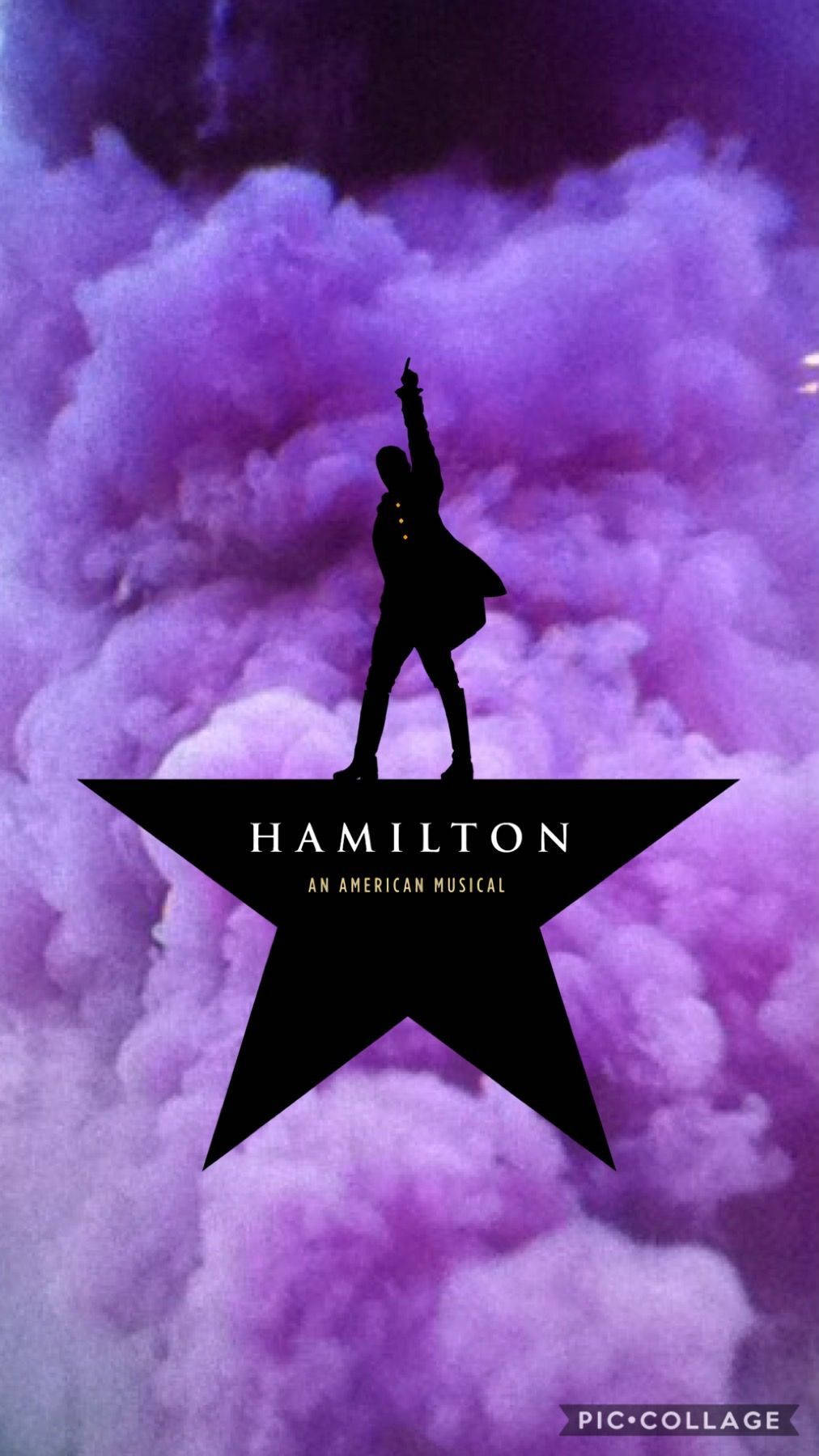 Hamilton Purple Clouds Poster Background