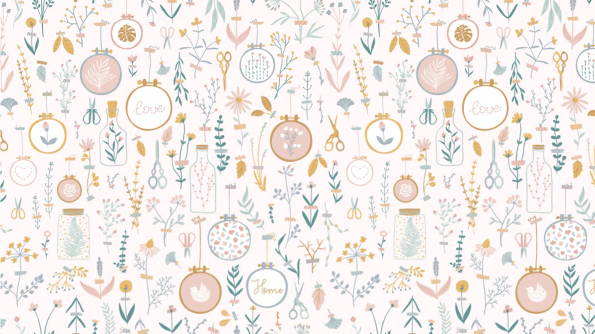 Hand Drawn Aesthetic Pattern Background