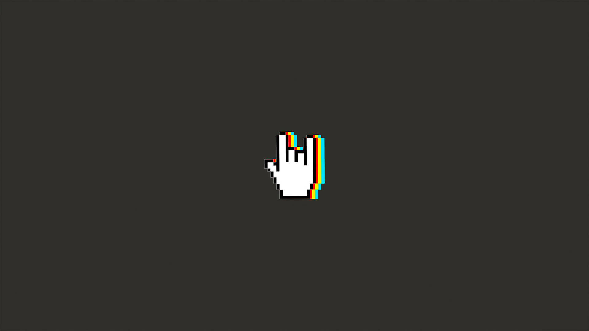 Hand Gesture Minimalist Aesthetic Laptop