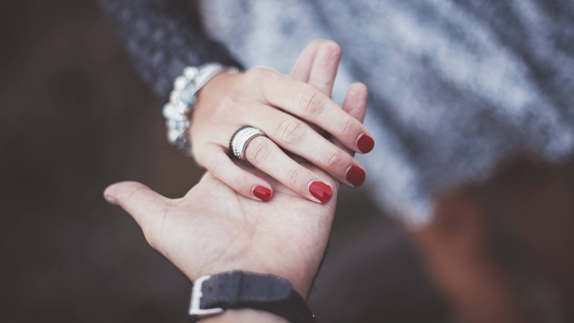 Hand In Hand With Diamond Ring Background