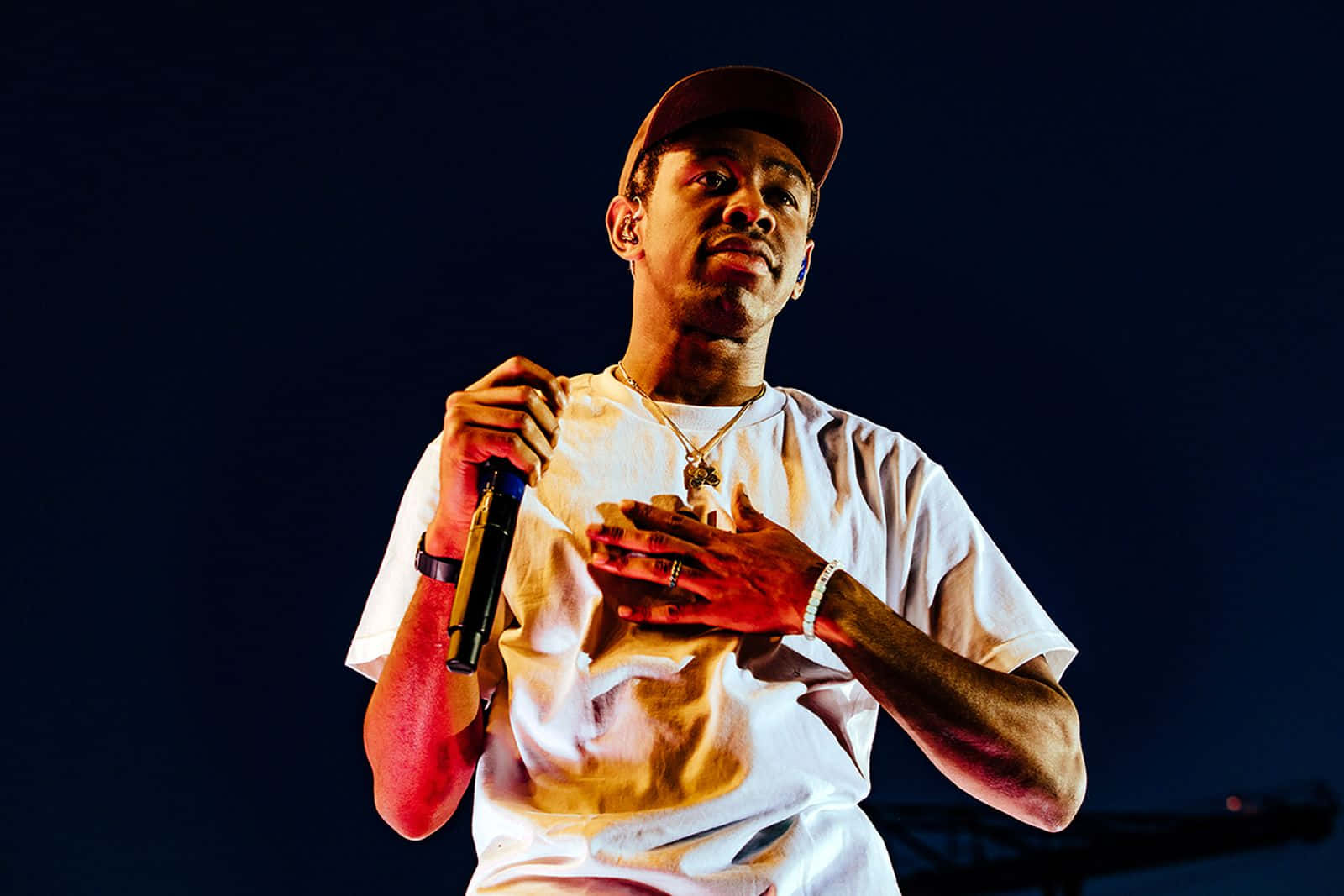 Hand On Chest Tyler The Creator Pfp Background