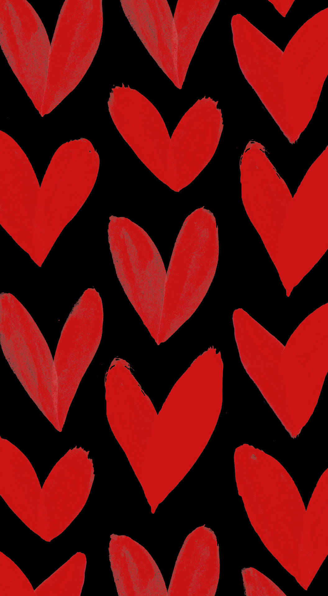 Hand Painted Heart Aesthetic Background