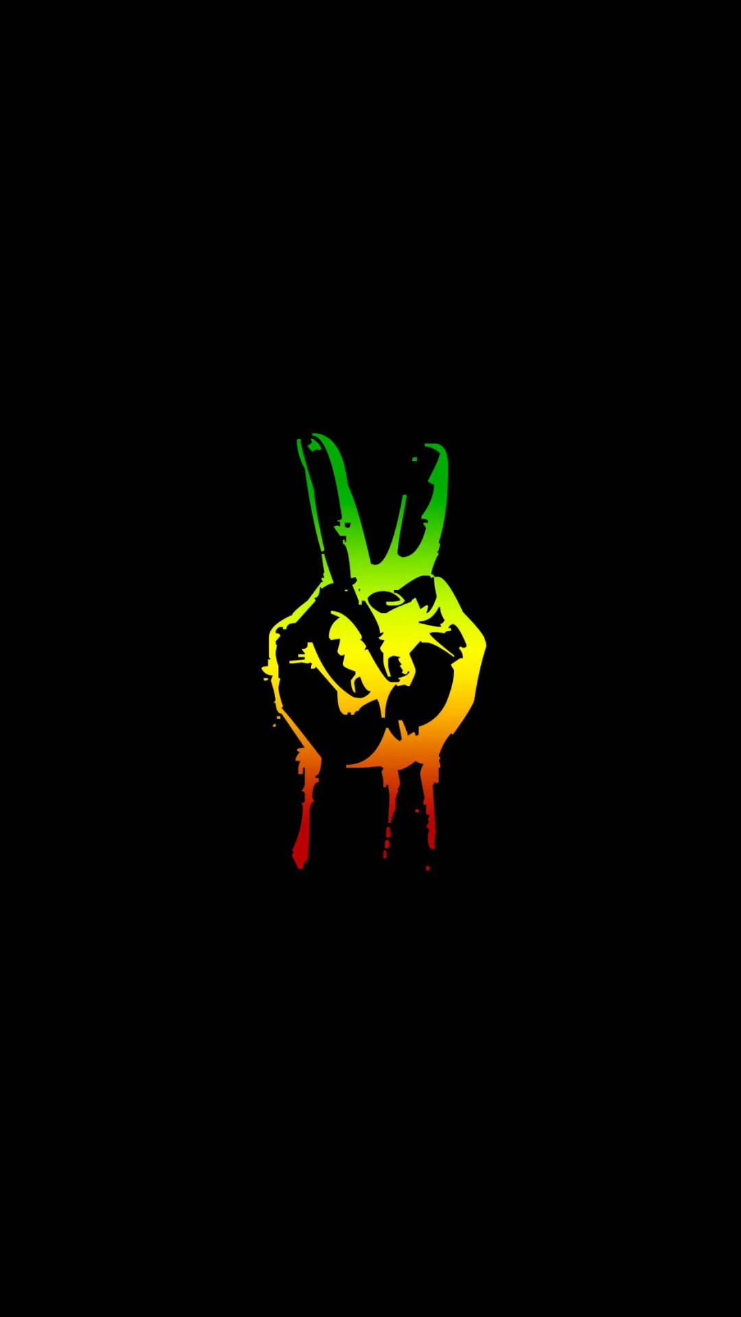 Hand Peace Symbol Reggae