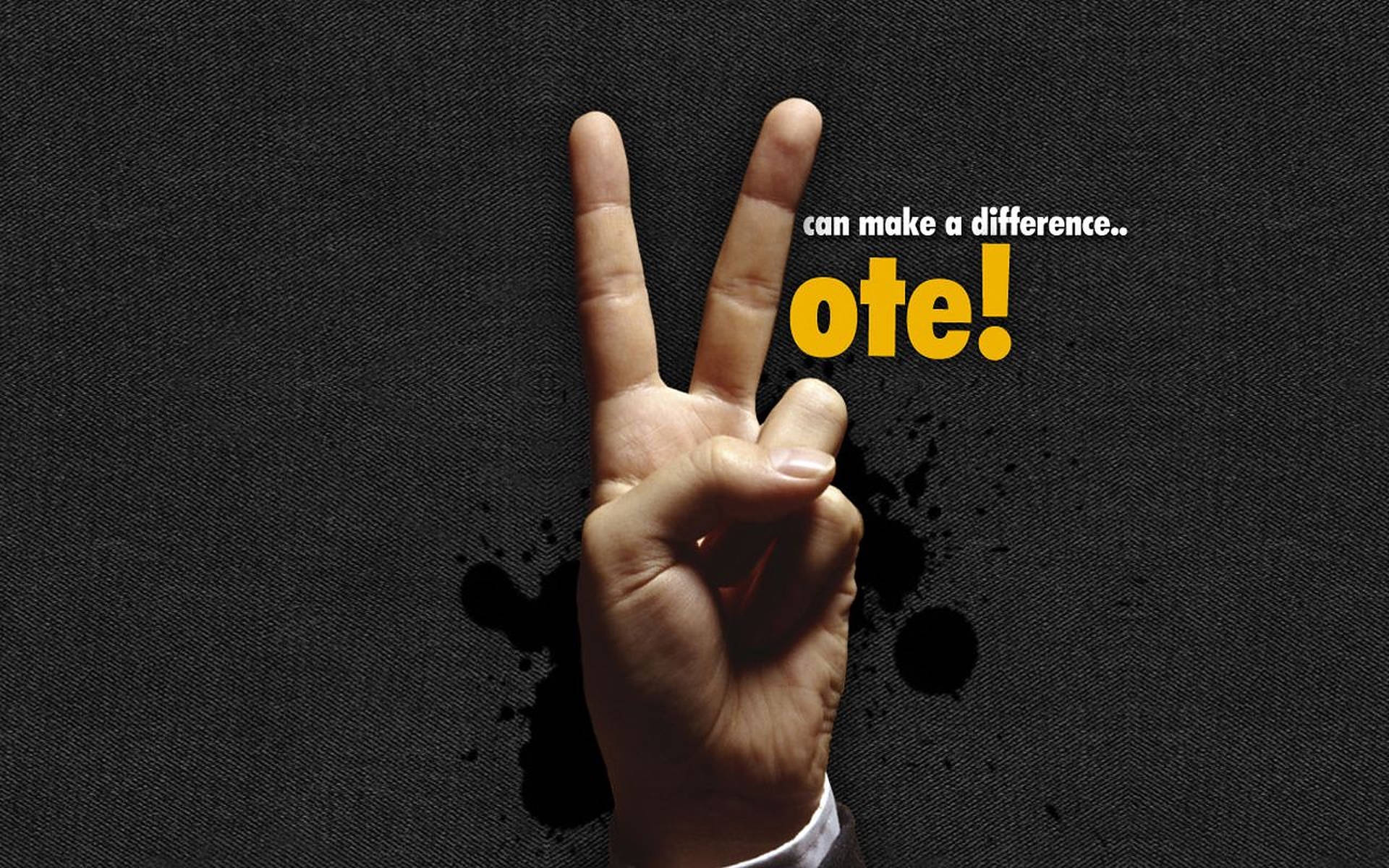 Hand Sign Election Poster
