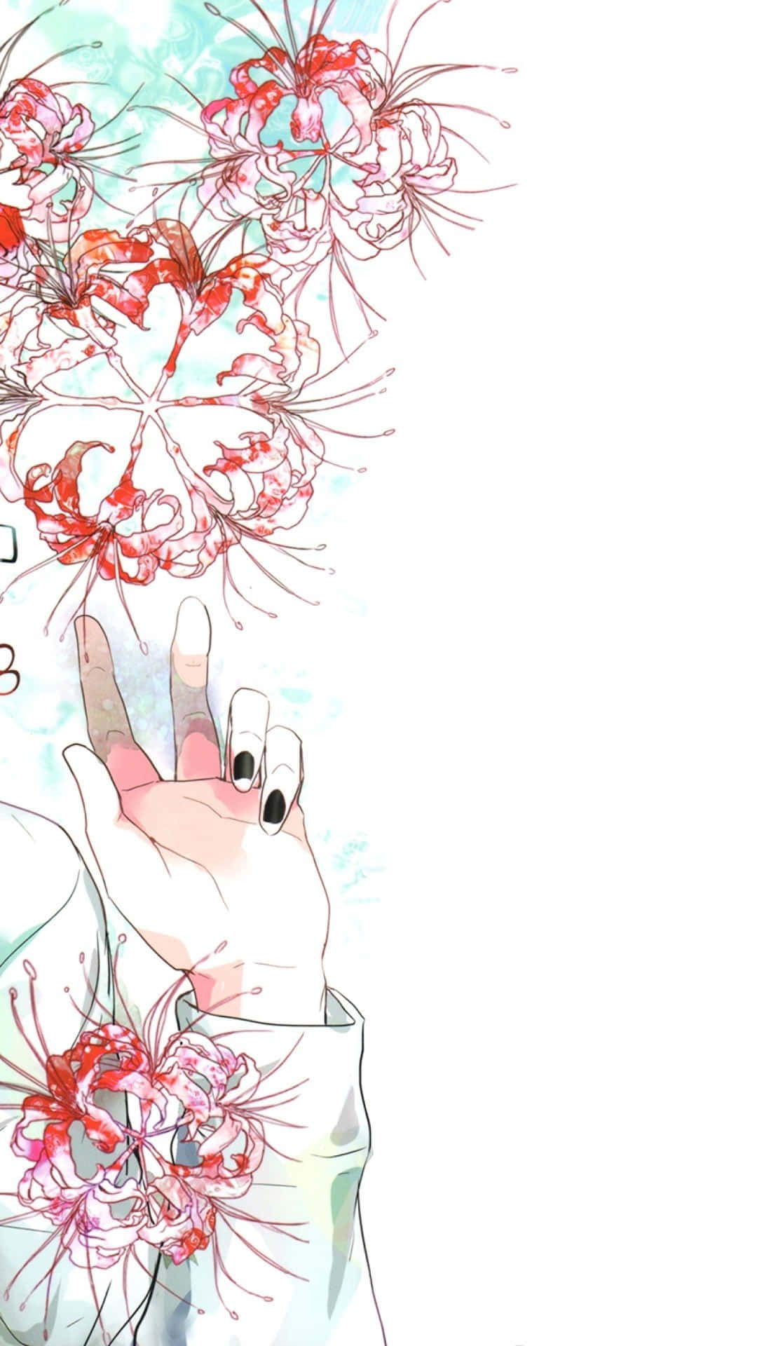 Hand Touching Tokyo Ghoul Flower