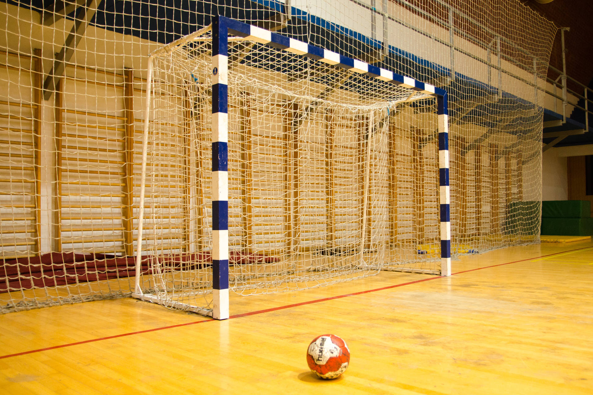 Handball Blue White Net Background