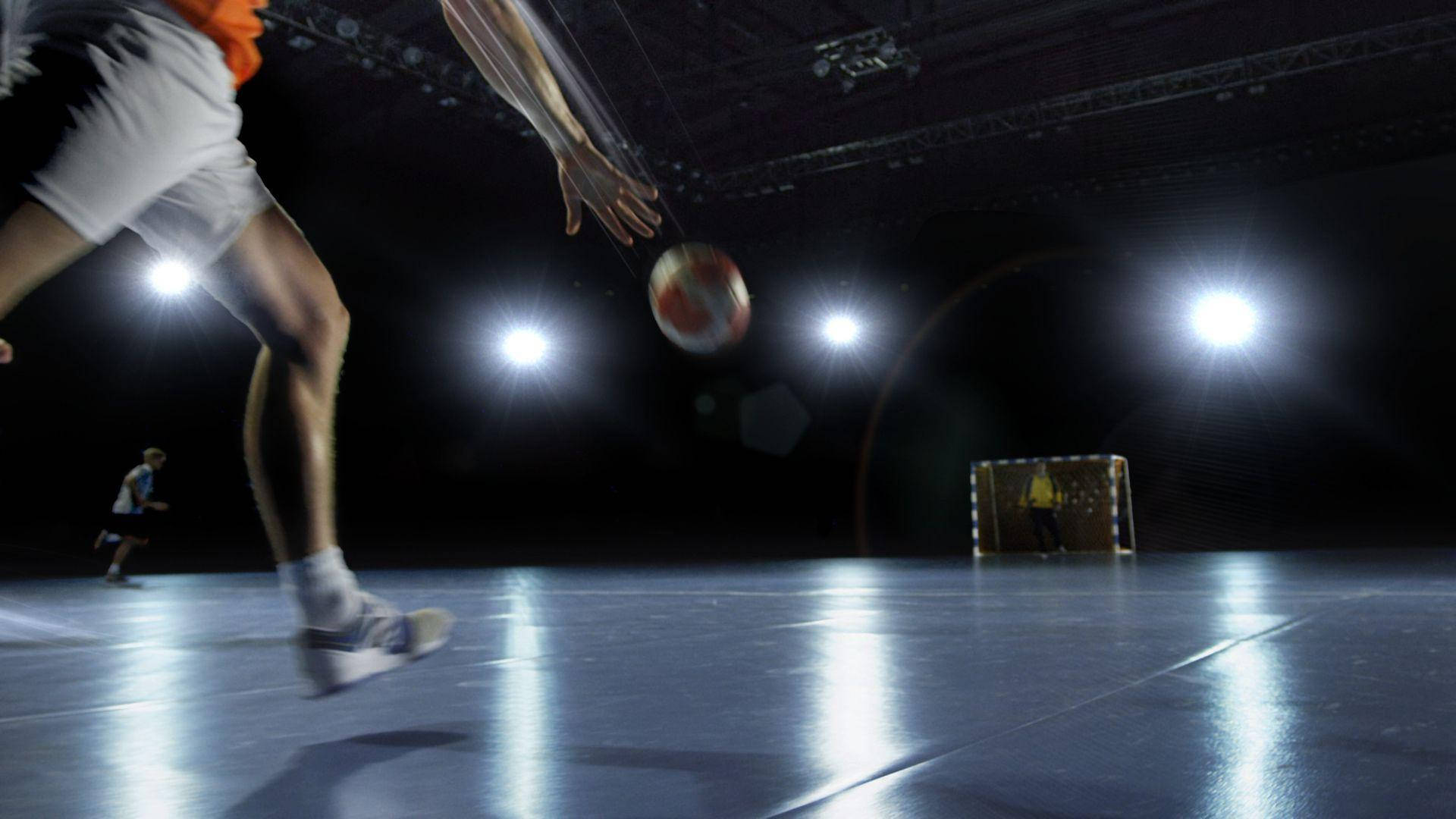 Handball Dimmed Court Background