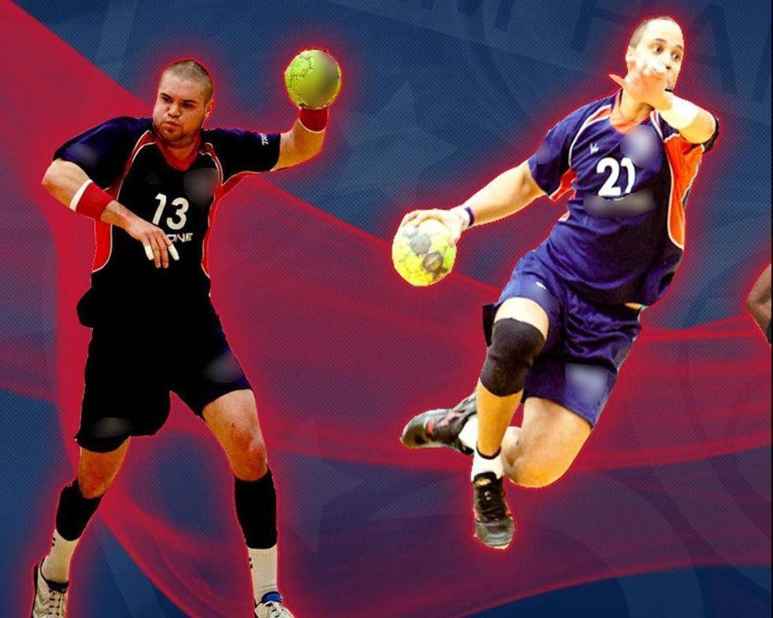 Handball Man And Woman Background